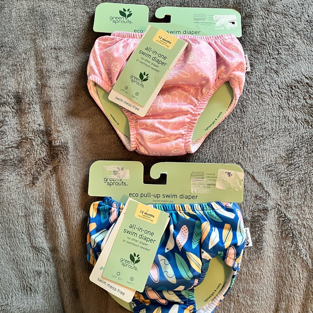 adidas Pink and Blue Diaper Covers